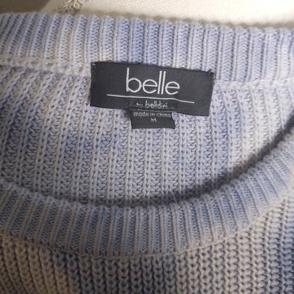 Belldini Blue Tie Dye Sweater Pullover Long Sleeve Knit Nordstrom New Women’s - Picture 7 of 9